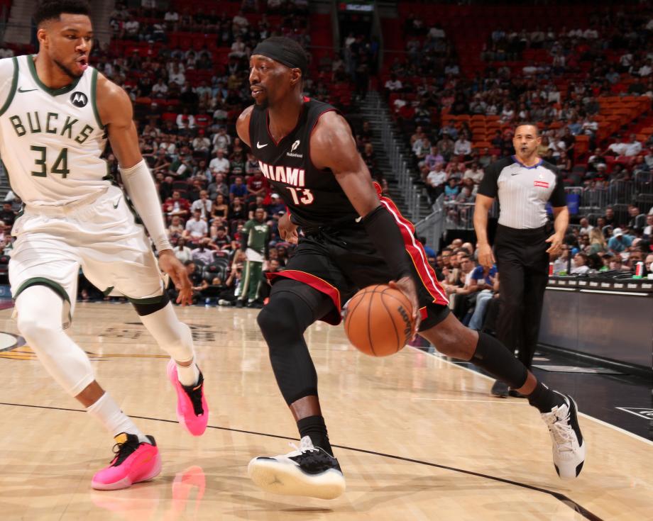 [图]阿德巴约21+8字母哥31分 热火力克雄鹿7连胜